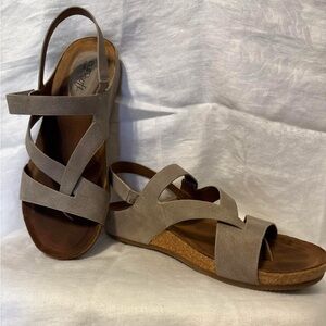 Comfortable Women's Sandals in Taupe by EuroSoft